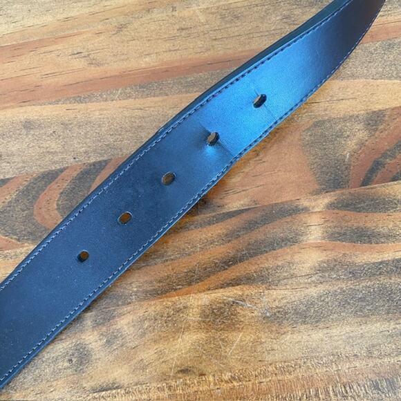 Original Penguin Black Leather Belt - Size 38 - Picture 8 of 8